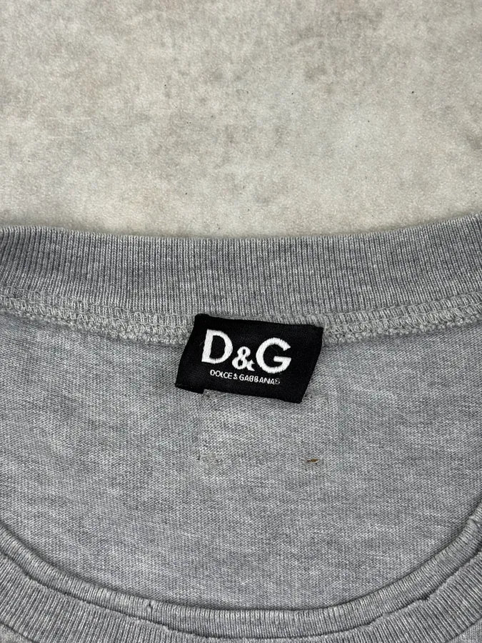 2000s Dolce & Gabbana Grey Vintage One and Only T-Shirt AJhYzdc 7