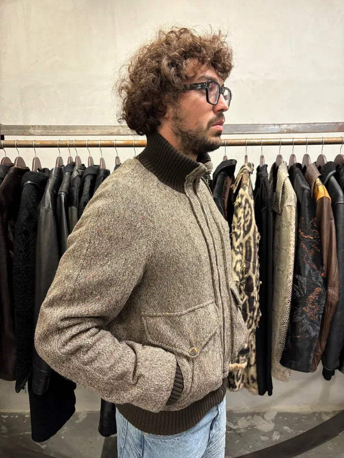 2000s Dolce & Gabbana Grey Wool Bomber Jacket (L) aTumgTX 2