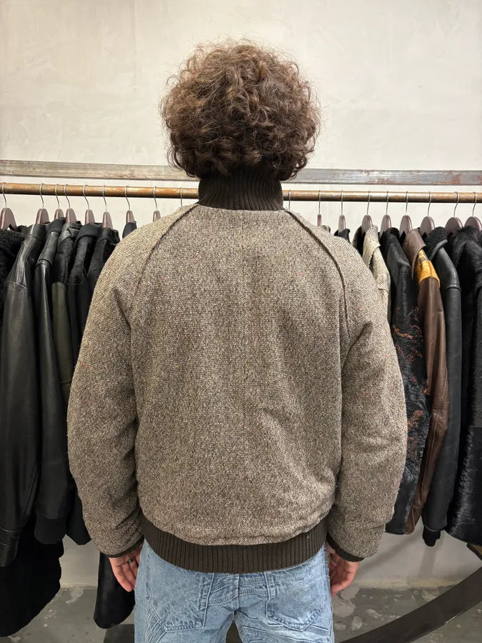 2000s Dolce & Gabbana Grey Wool Bomber Jacket (L) aTumgTX 3
