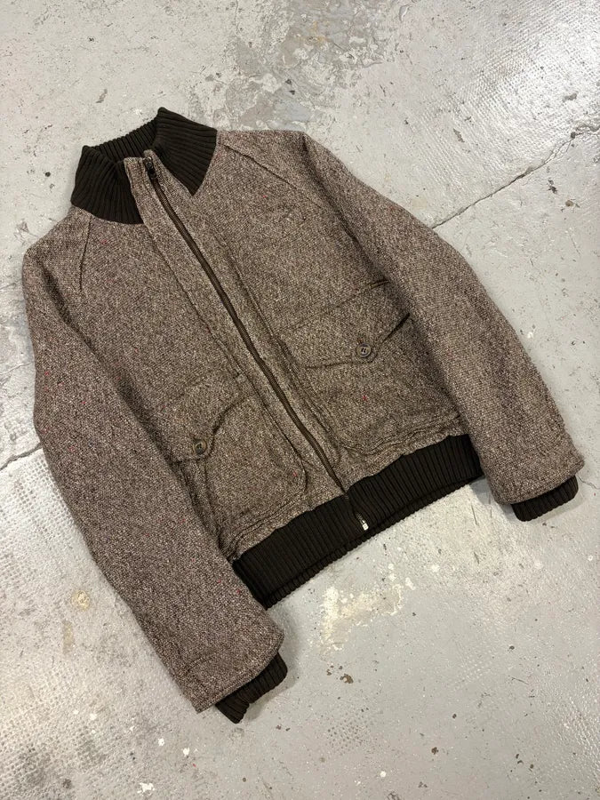 2000s Dolce & Gabbana Grey Wool Bomber Jacket (L) aTumgTX 4