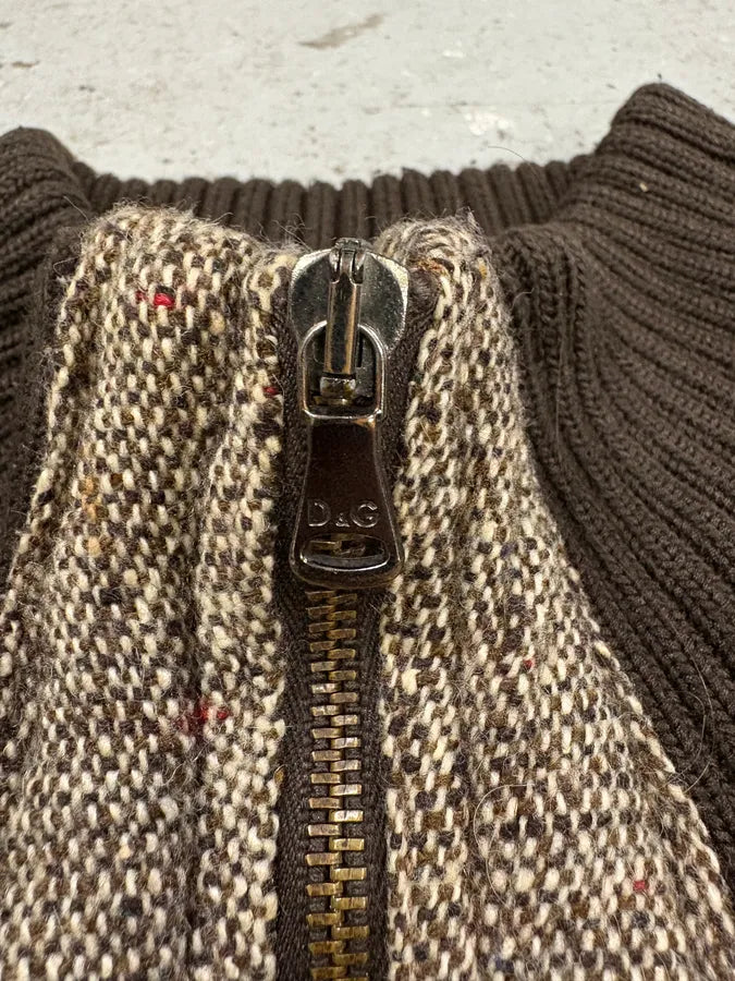 2000s Dolce & Gabbana Grey Wool Bomber Jacket (L) aTumgTX 8