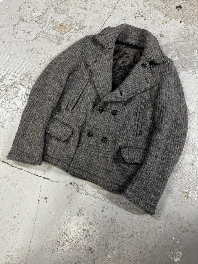 2000s Dolce & Gabbana Grey Wool Buttoned Jacket uwQFyiq 2