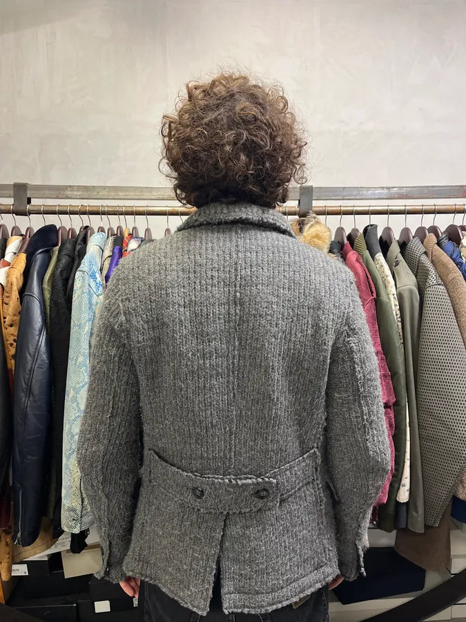 2000s Dolce & Gabbana Grey Wool Buttoned Jacket uwQFyiq 4