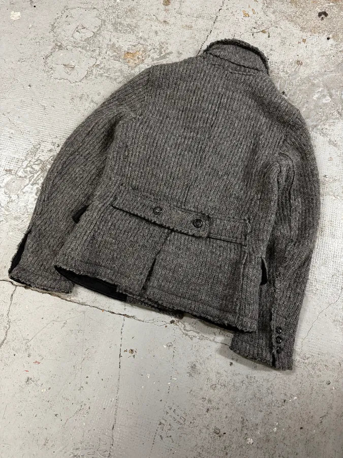 2000s Dolce & Gabbana Grey Wool Buttoned Jacket uwQFyiq 5
