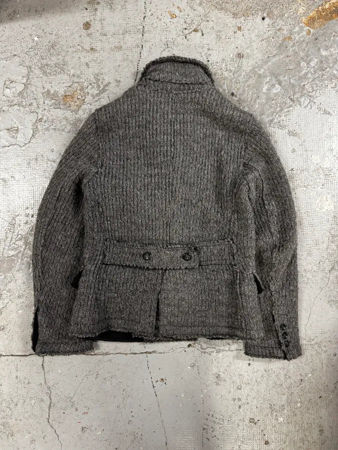 2000s Dolce & Gabbana Grey Wool Buttoned Jacket uwQFyiq 3