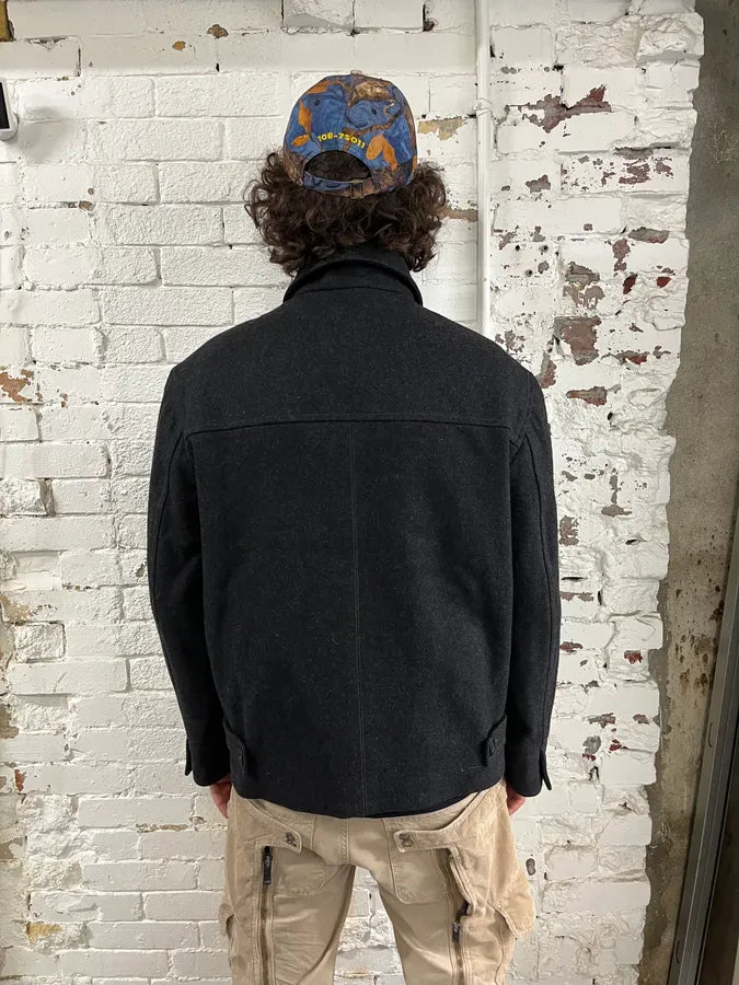 2000s Dolce & Gabbana Grey Wool Cargo Zip-up Jacket BMWixrj 3