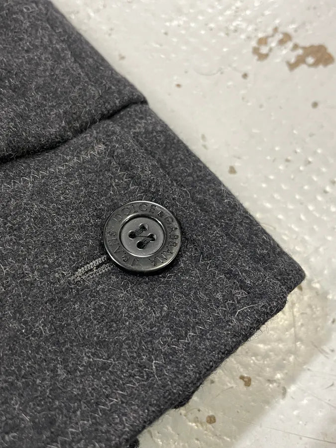2000s Dolce & Gabbana Grey Wool Cargo Zip-up Jacket BMWixrj 5