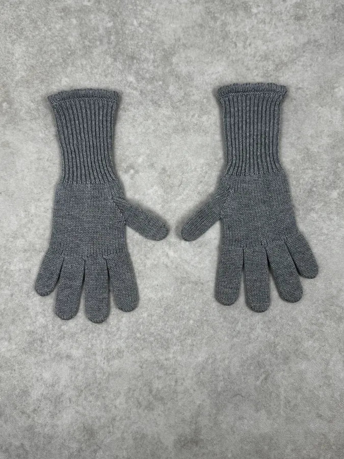 2000s Dolce & Gabbana Grey Wool Gloves ASJQFVA 3