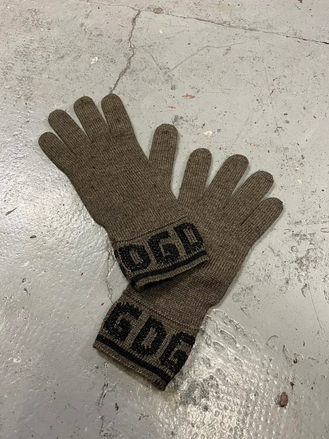 2000s Dolce & Gabbana Grey Wool Gloves misBWhR 1