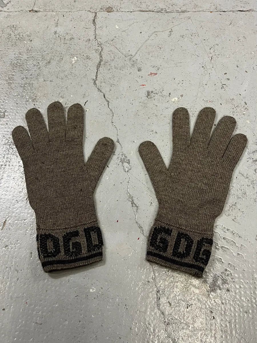 2000s Dolce & Gabbana Grey Wool Gloves misBWhR 3