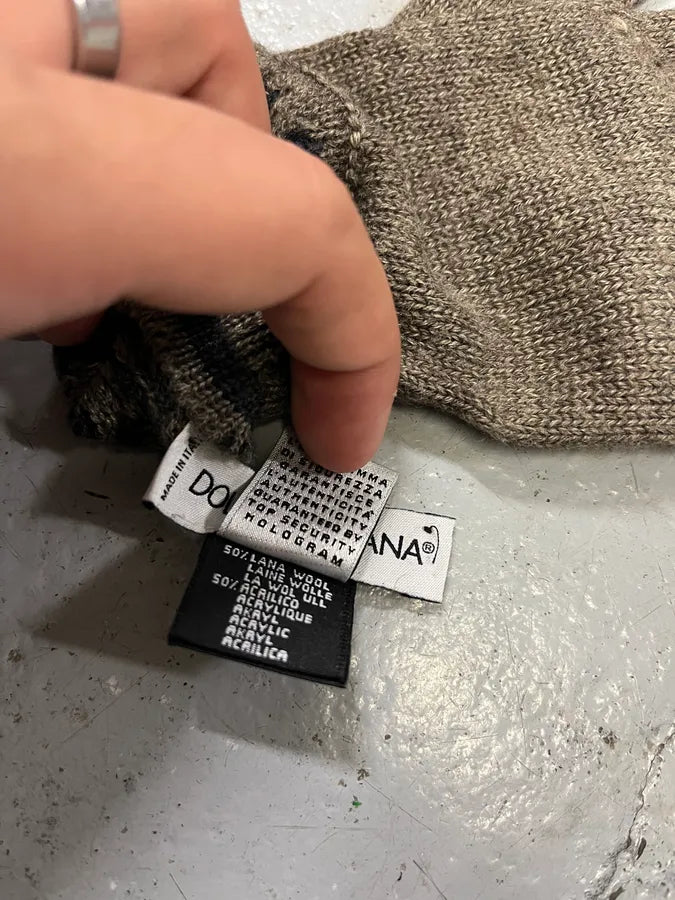 2000s Dolce & Gabbana Grey Wool Gloves misBWhR 7