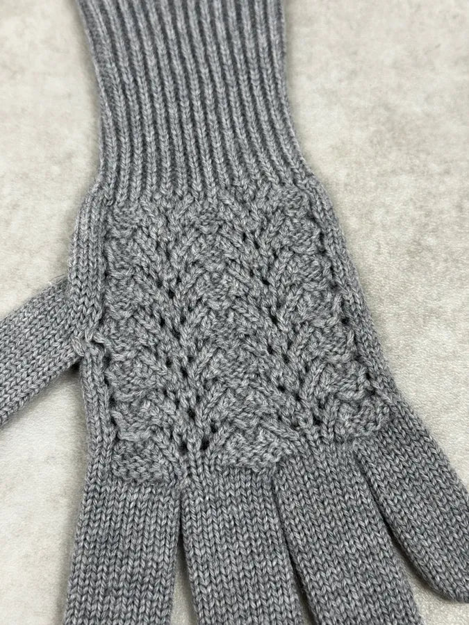 2000s Dolce & Gabbana Grey Wool Gloves ASJQFVA 4