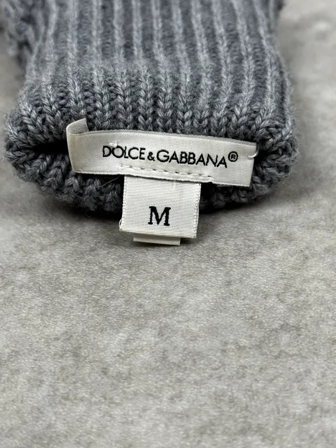 2000s Dolce & Gabbana Grey Wool Gloves ASJQFVA 5