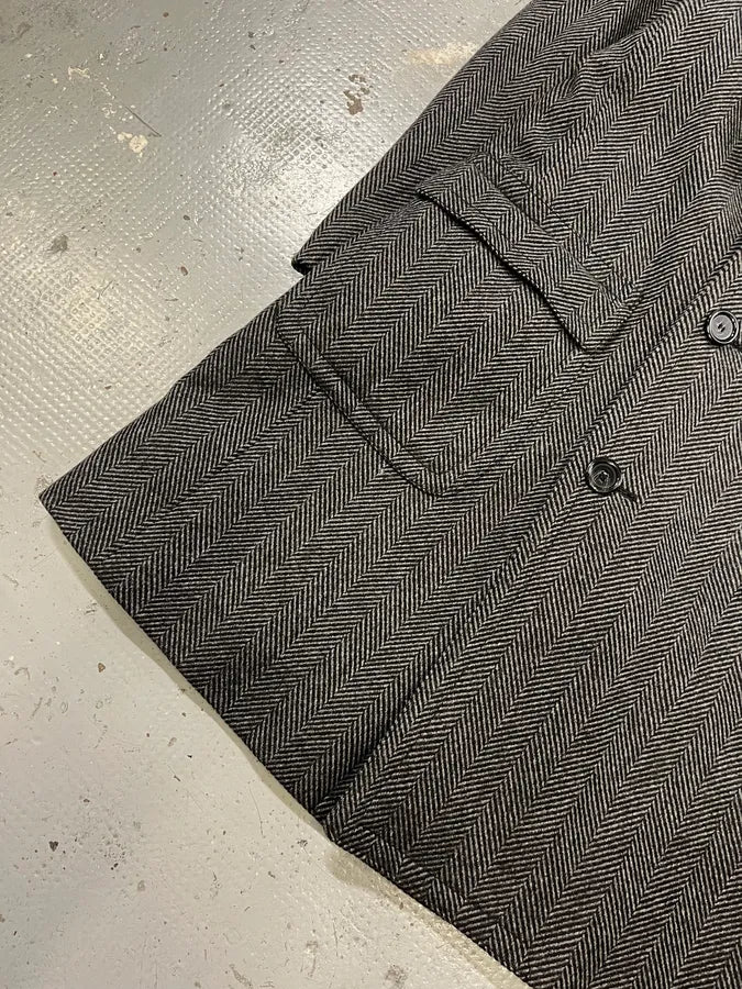 AW2006 Dolce & Gabbana Grey Wool Premium Fur Collar Royal Coat IavTiki 10
