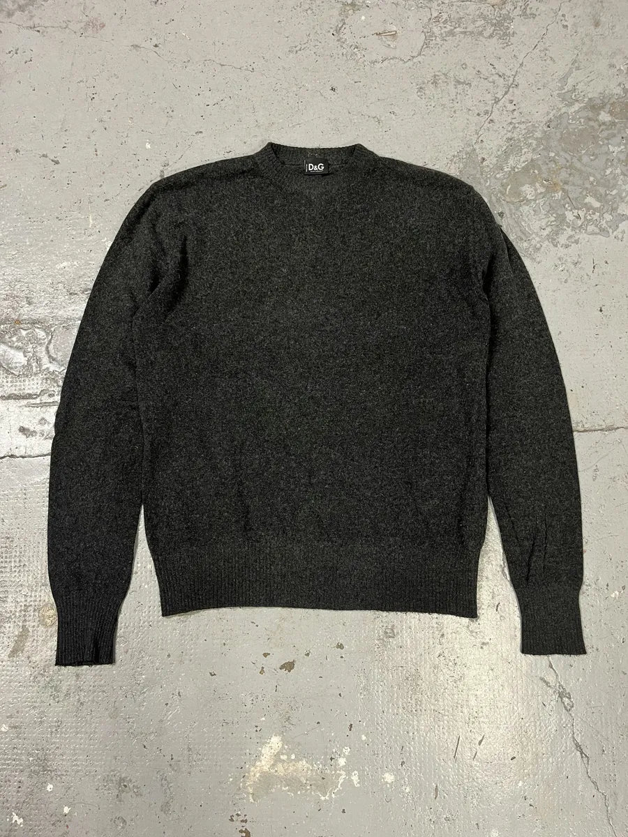 2000s Dolce & Gabbana Grey Wool Sweater BzjRxAW 0