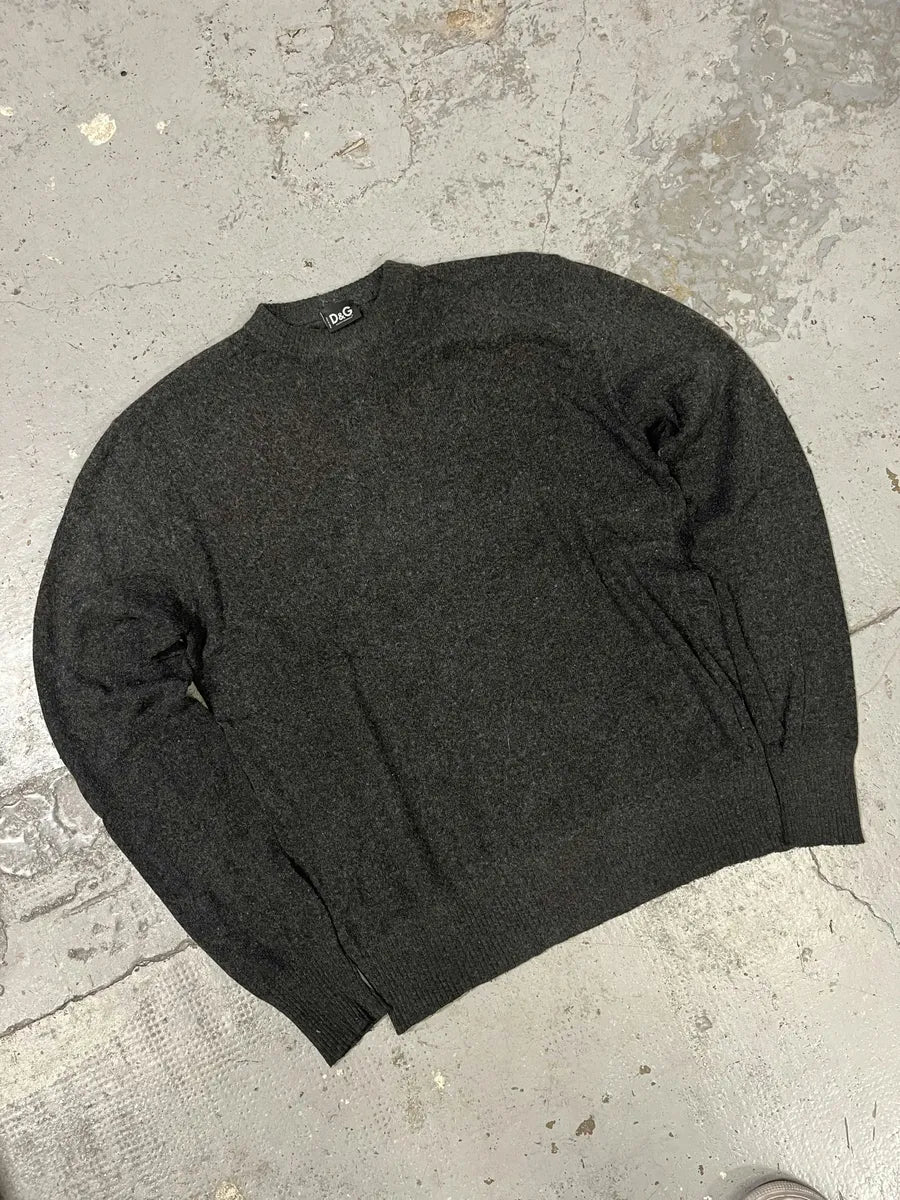2000s Dolce & Gabbana Grey Wool Sweater BzjRxAW 2