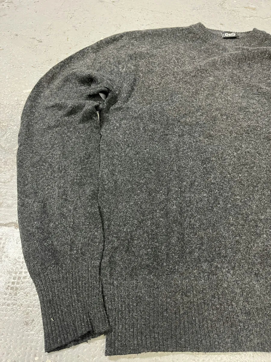 2000s Dolce & Gabbana Grey Wool Sweater BzjRxAW 3