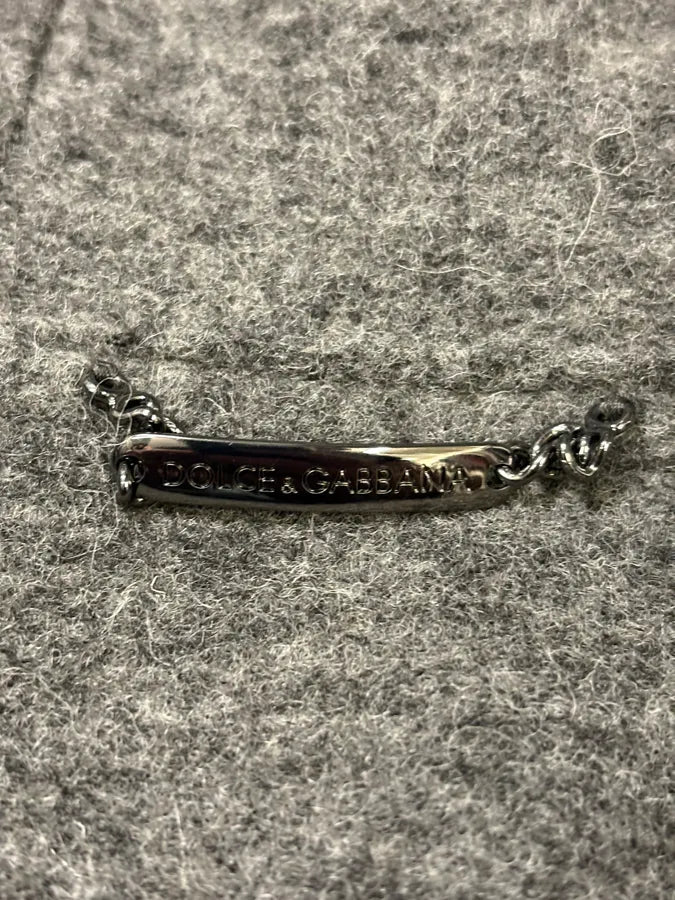 2000s Dolce & Gabbana Grey Wool Zip-up Hoodie Jacket MEjJdqk 8