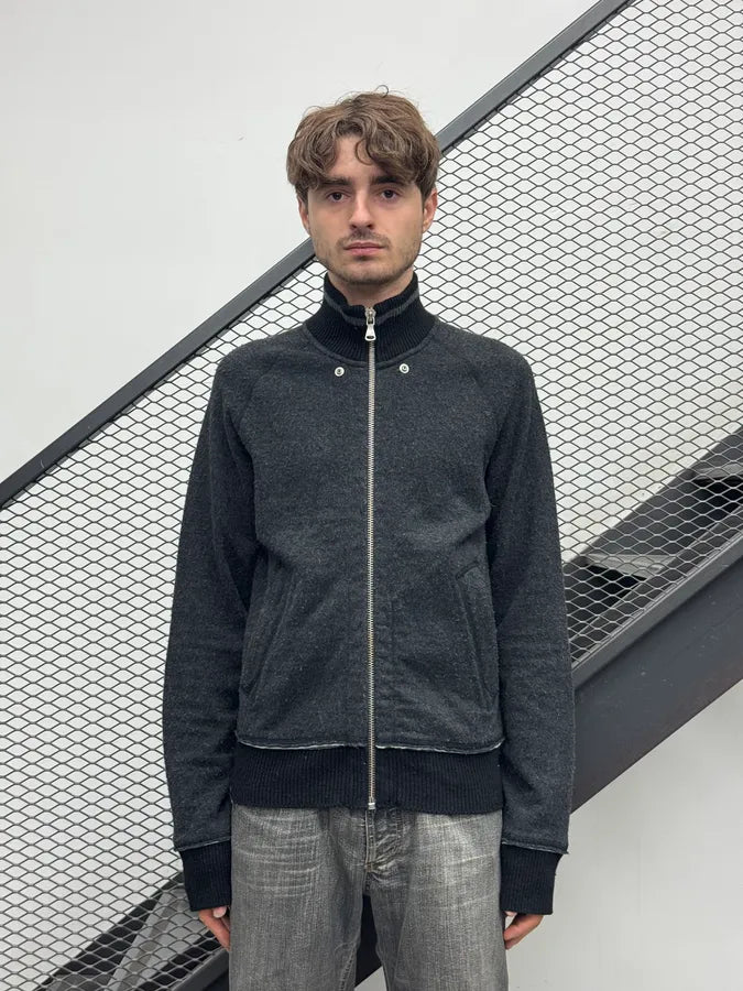 2000s Dolce & Gabbana Grey Patch Elbow Zip FdVvznj 0
