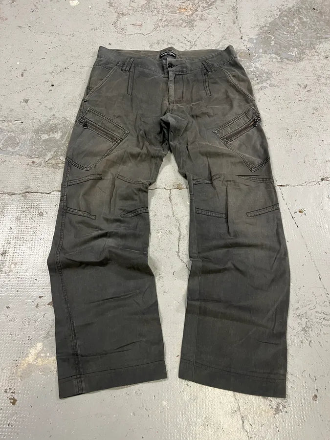 2000s Dolce & Gabbana Grey Zip Pocket Pants ienSWgO 0