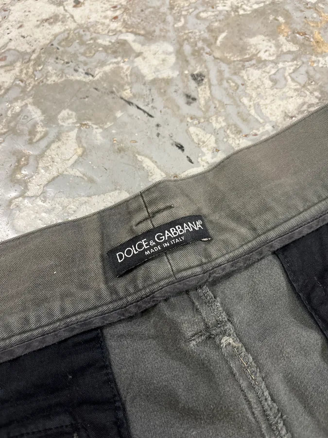 2000s Dolce & Gabbana Grey Zip Pocket Pants ienSWgO 11