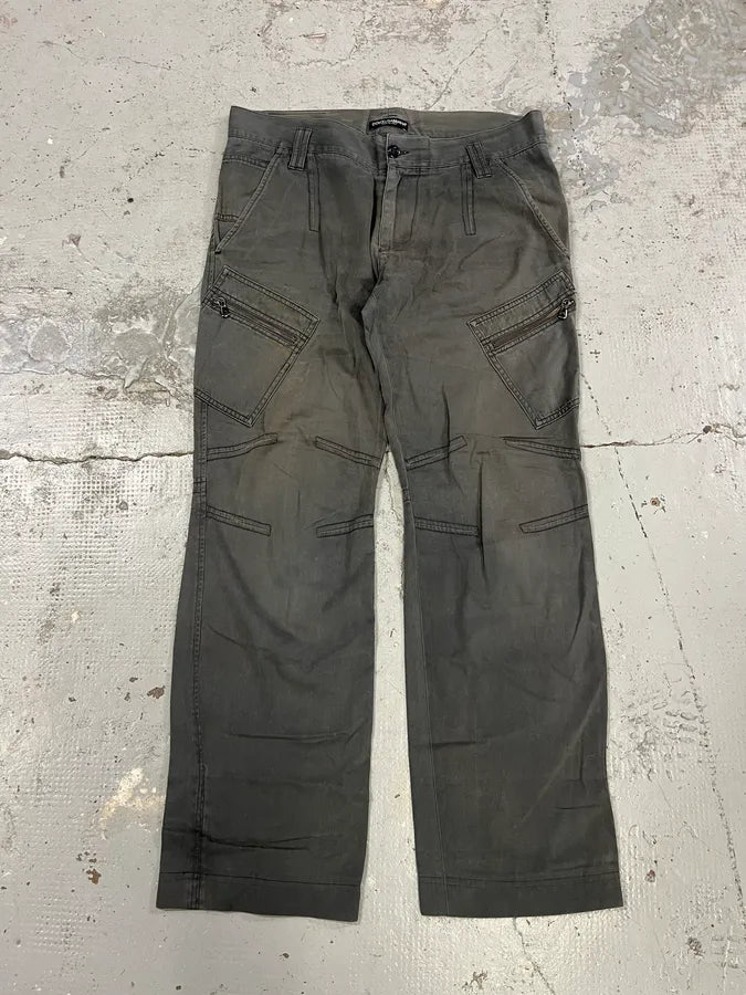 2000s Dolce & Gabbana Grey Zip Pocket Pants ienSWgO 4