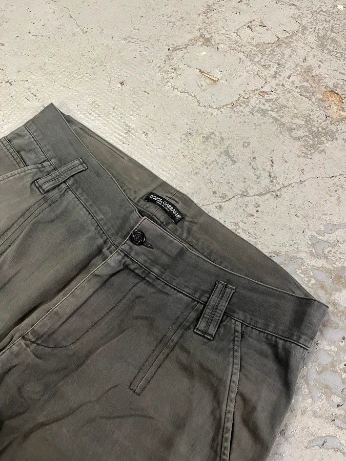 2000s Dolce & Gabbana Grey Zip Pocket Pants ienSWgO 5