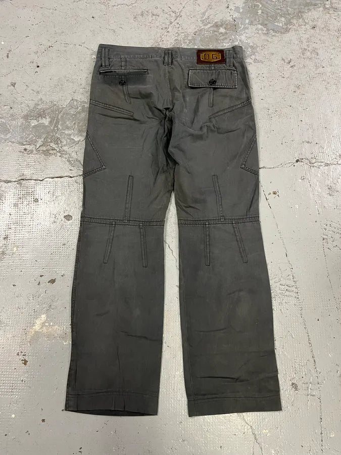 2000s Dolce & Gabbana Grey Zip Pocket Pants vHVxIqi 7