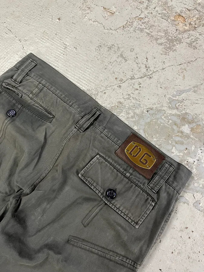 2000s Dolce & Gabbana Grey Zip Pocket Pants ienSWgO 8
