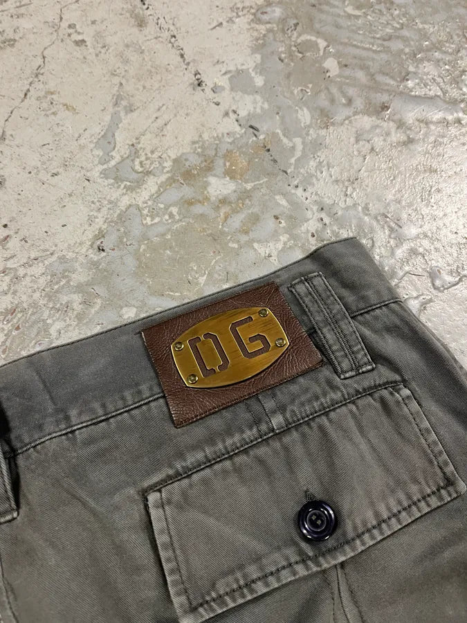 2000s Dolce & Gabbana Grey Zip Pocket Pants ienSWgO 9
