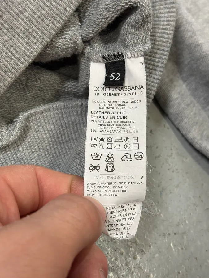 2000s Dolce & Gabbana Grey Zip-up Sweatshirt muWtMis 10