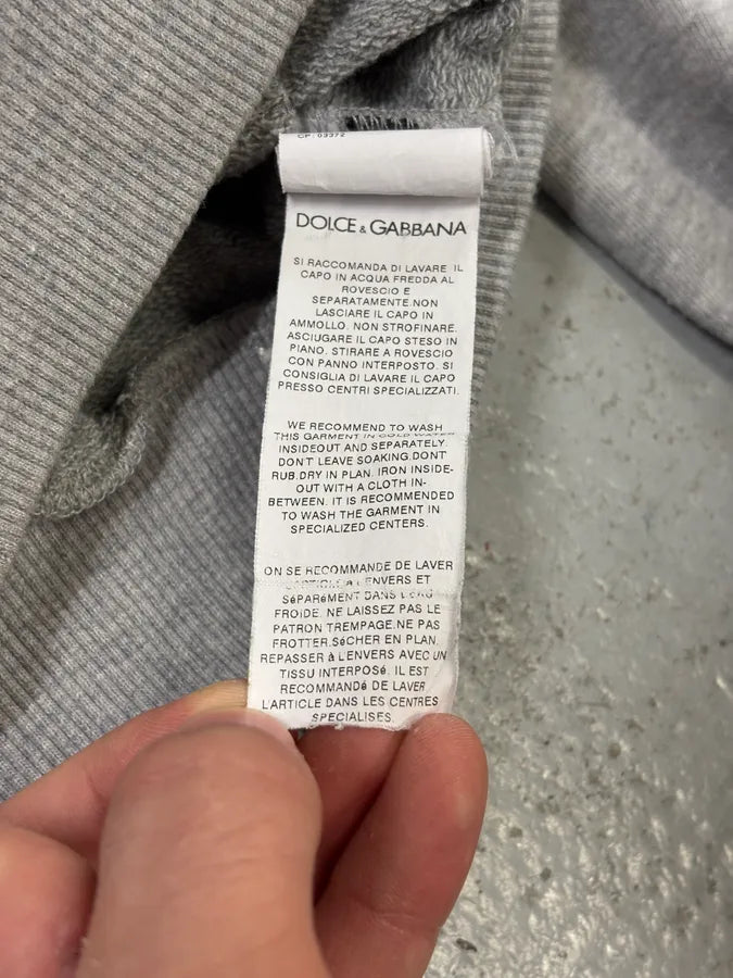2000s Dolce & Gabbana Grey Zip-up Sweatshirt muWtMis 11