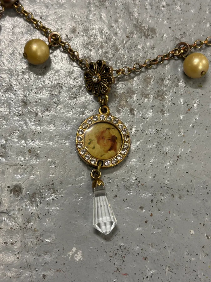 2000s Dolce & Gabbana Guilded Cross Charm Pendant Necklace XbeljFR 3