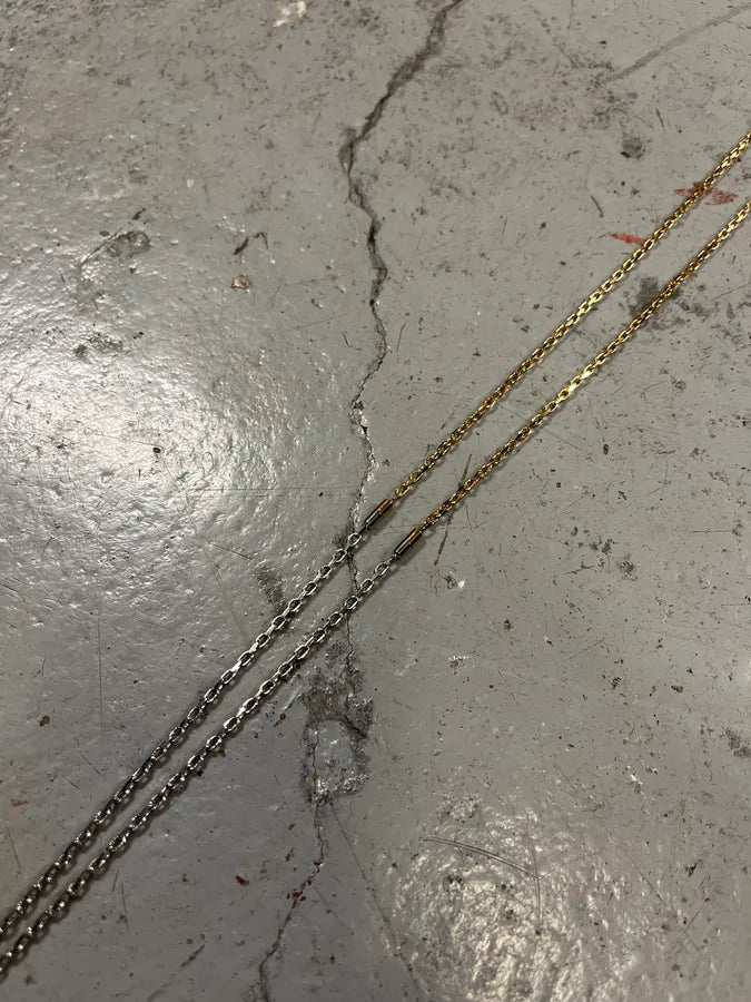 2000s Dolce & Gabbana Gun Pendant Gold & Silver Necklace HbCzCap 3