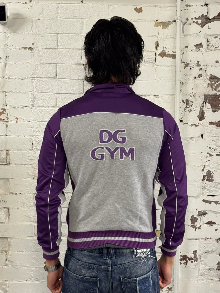 2000s Dolce & Gabbana Gym Purple & Grey Track Jacket xrjdNiz 2