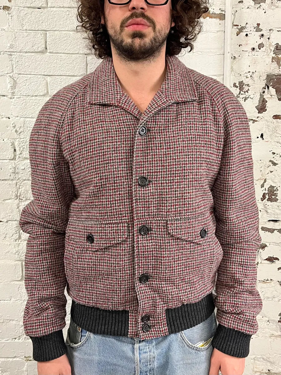 2000s Dolce & Gabbana Harrington Red & Grey Bomber Jacket TuqByhF 1