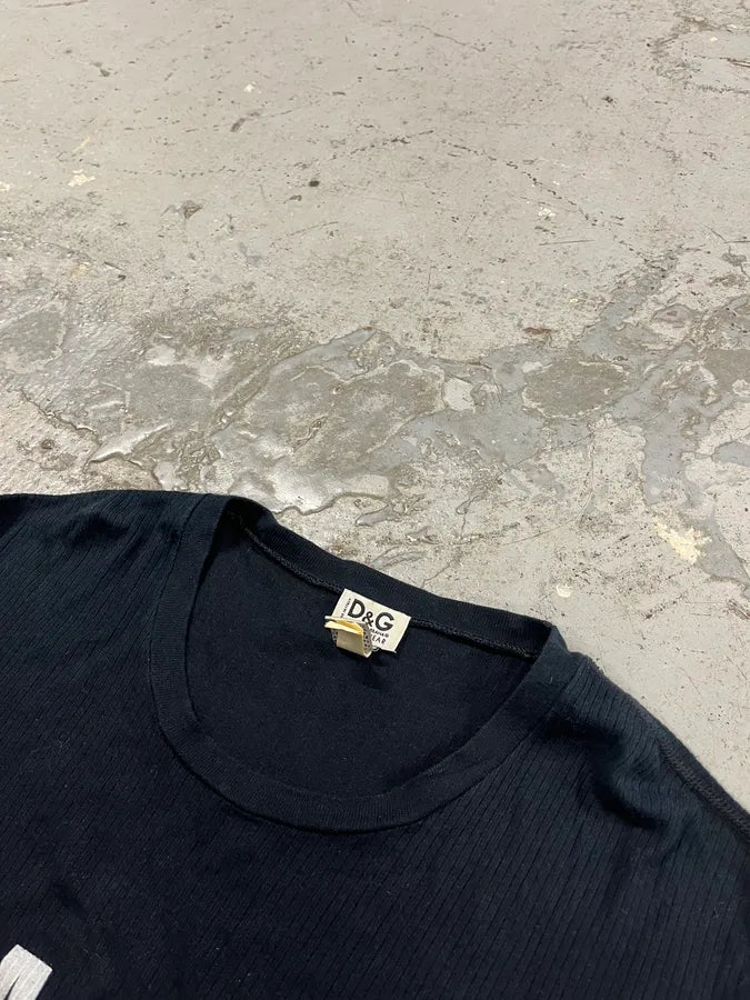 2000s Dolce & Gabbana Healthy Navy & Black Lonsleeves NETsROU 4