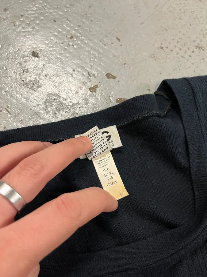 2000s Dolce & Gabbana Healthy Navy & Black Lonsleeves NETsROU 8