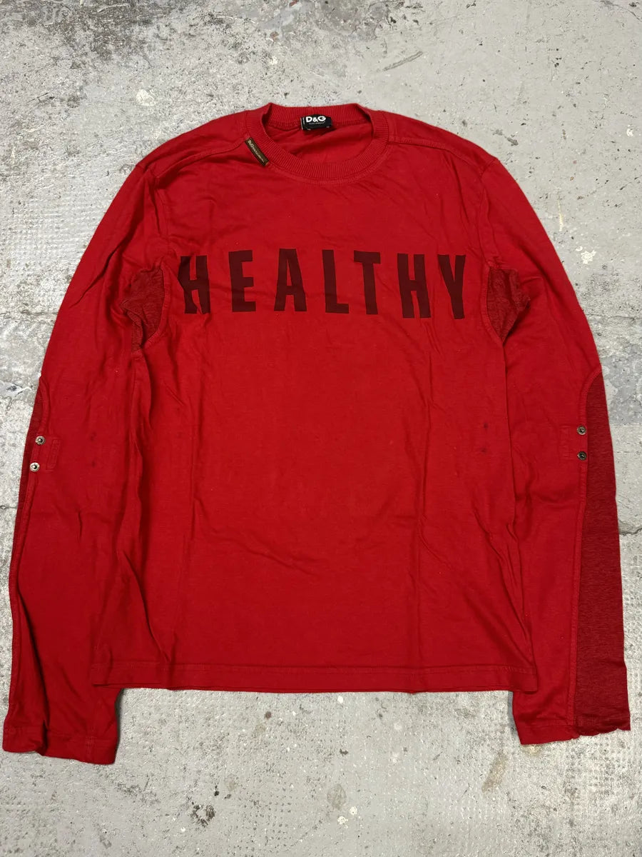 2000s Dolce & Gabbana Healthy Red Longsleeves HMgEQem 0