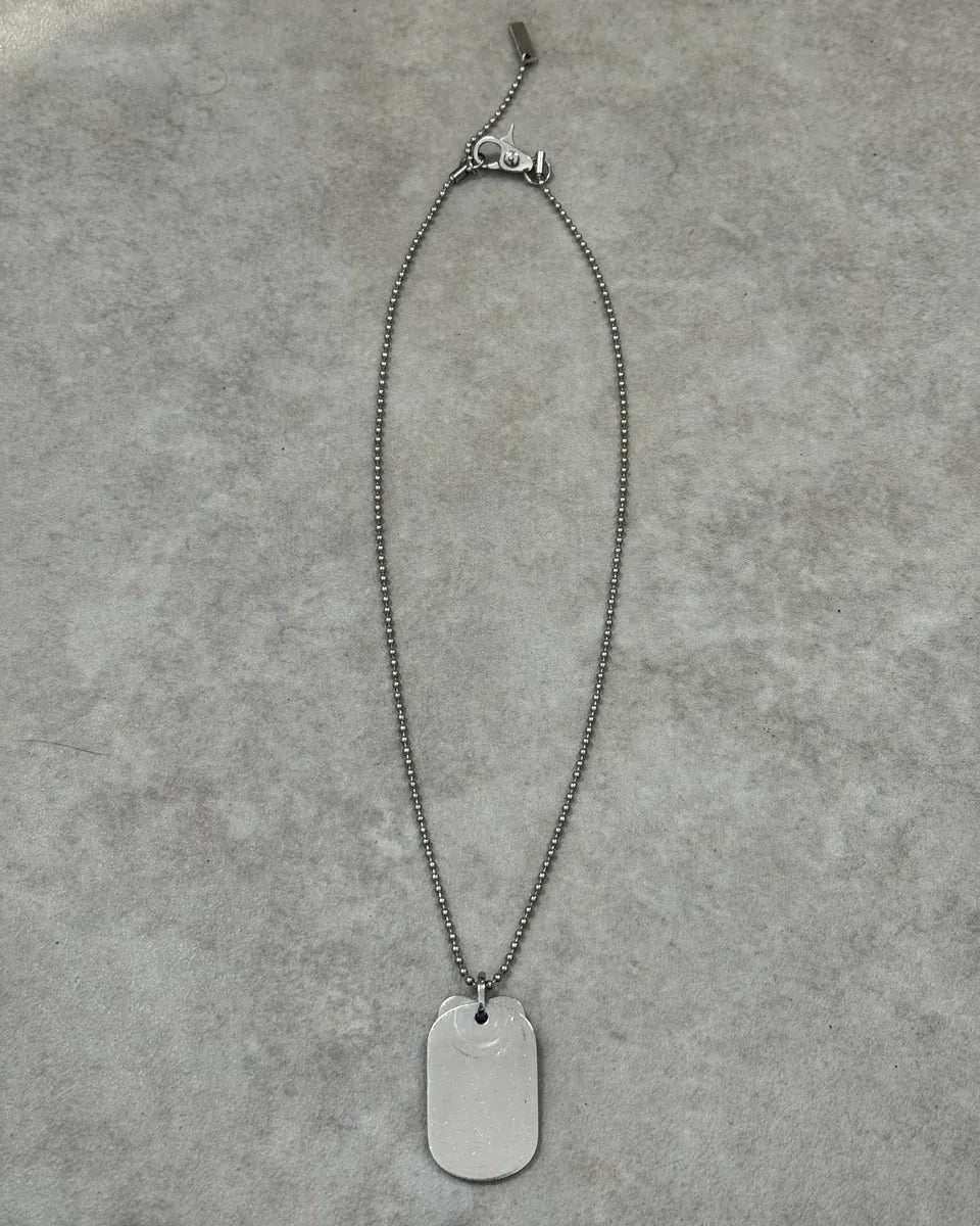 2000s Dolce & Gabbana Heart Dog Tag Necklace oAHrmtg 4