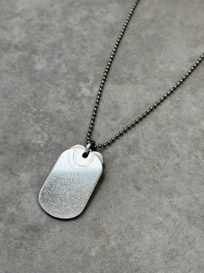 2000s Dolce & Gabbana Heart Dog Tag Necklace oAHrmtg 5