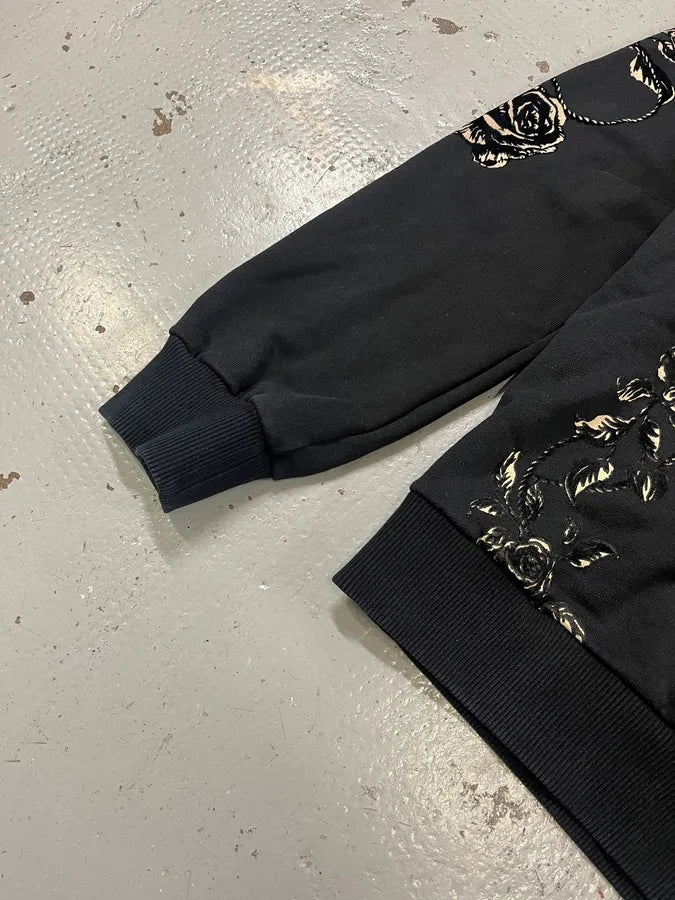 2000s Dolce & Gabbana Heart Ornament Black Hoodie kQPvUYS 5