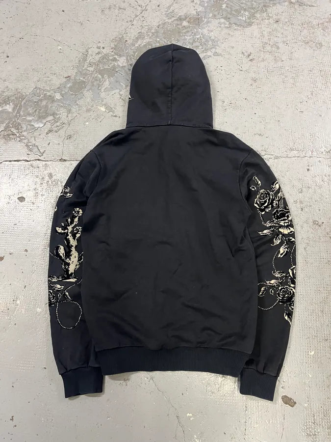 2000s Dolce & Gabbana Heart Ornament Black Hoodie kQPvUYS 6