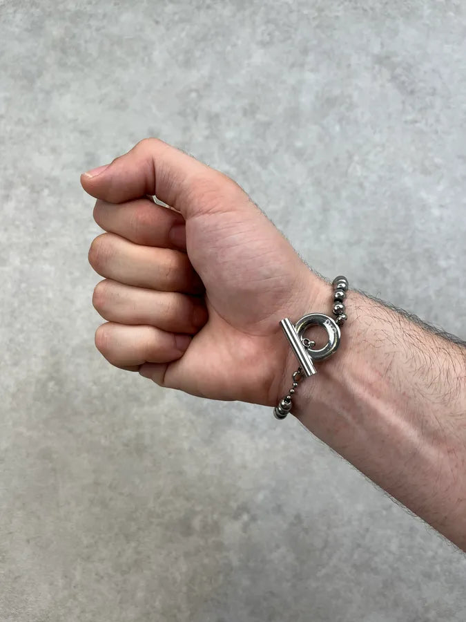 2000s Dolce & Gabbana Heritage Silver Steel Bracelet mGyNKNa 4