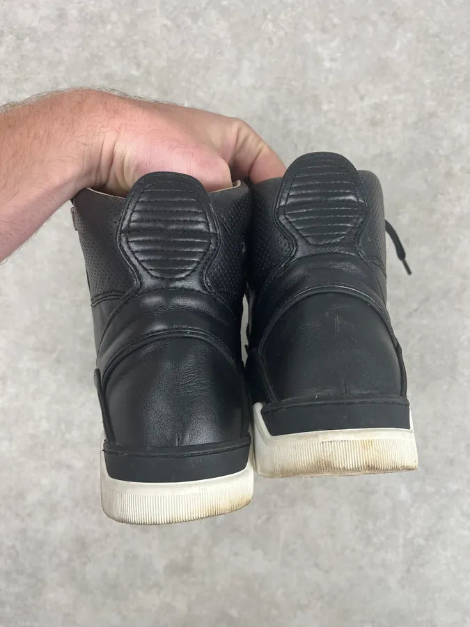 2000s Dolce & Gabbana High Leather Zip Sneakers yOQtZOr 5