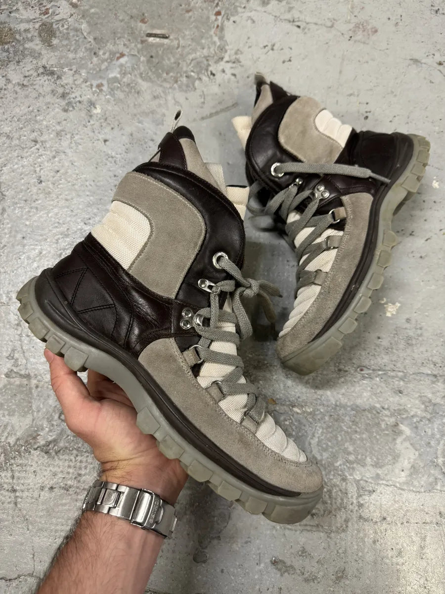 2000s Dolce & Gabbana Hiking Reinforced Grey Boots trEDNEF 0