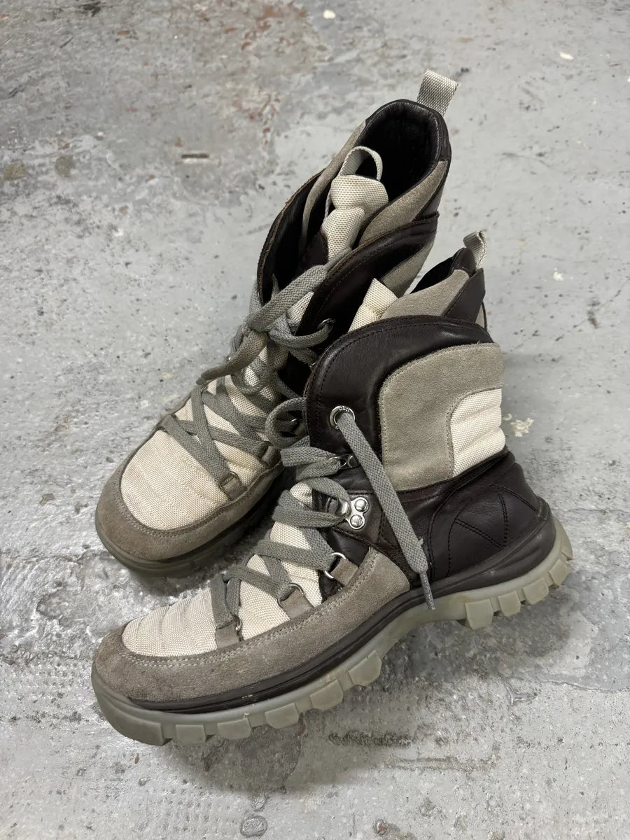 2000s Dolce & Gabbana Hiking Reinforced Grey Boots trEDNEF 1
