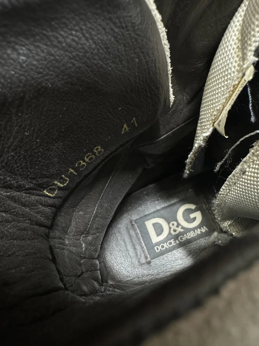 2000s Dolce & Gabbana Hiking Reinforced Grey Boots trEDNEF 8