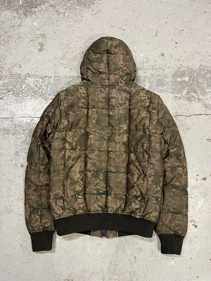 2000s Dolce & Gabbana Holographic Camo Khaki Puffer Jacket GbTzJCp 6