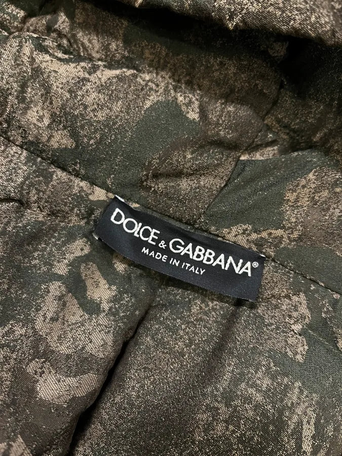 2000s Dolce & Gabbana Holographic Camo Khaki Puffer Jacket GbTzJCp 8